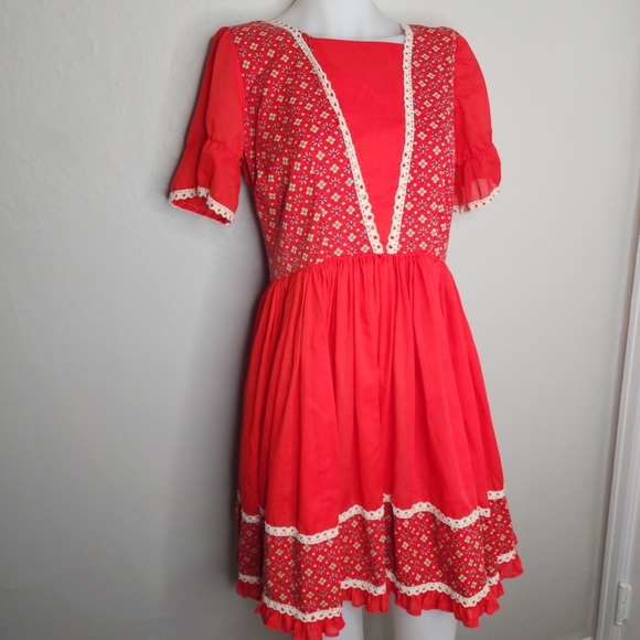 Lucile Originals Dresses & Skirts - Vintage 60s Lucile Originals of Maryland Dress 60s Handmade Paisley Red Medium